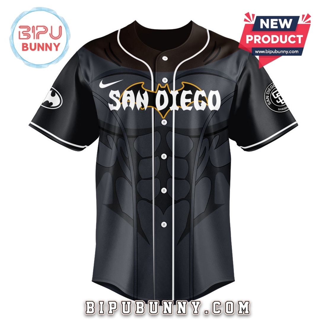 San Diego Padres x The Batman Baseball Jersey San Diego Padres x The Batman Baseball Jersey