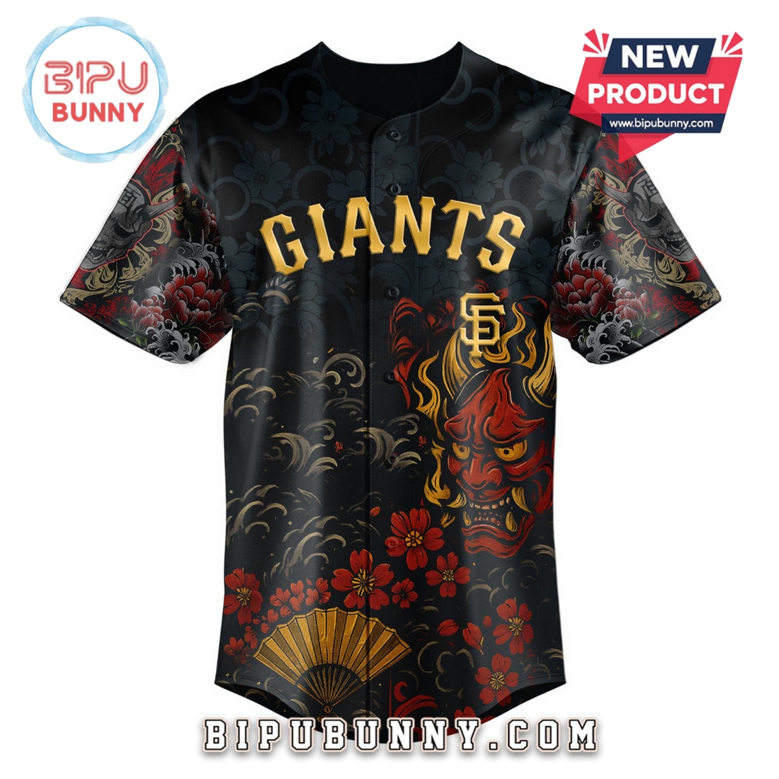 San Francisco Giants MLB x Yakuza Bloodline Baseball Jersey San Francisco Giants MLB x Yakuza Bloodline Baseball Jersey