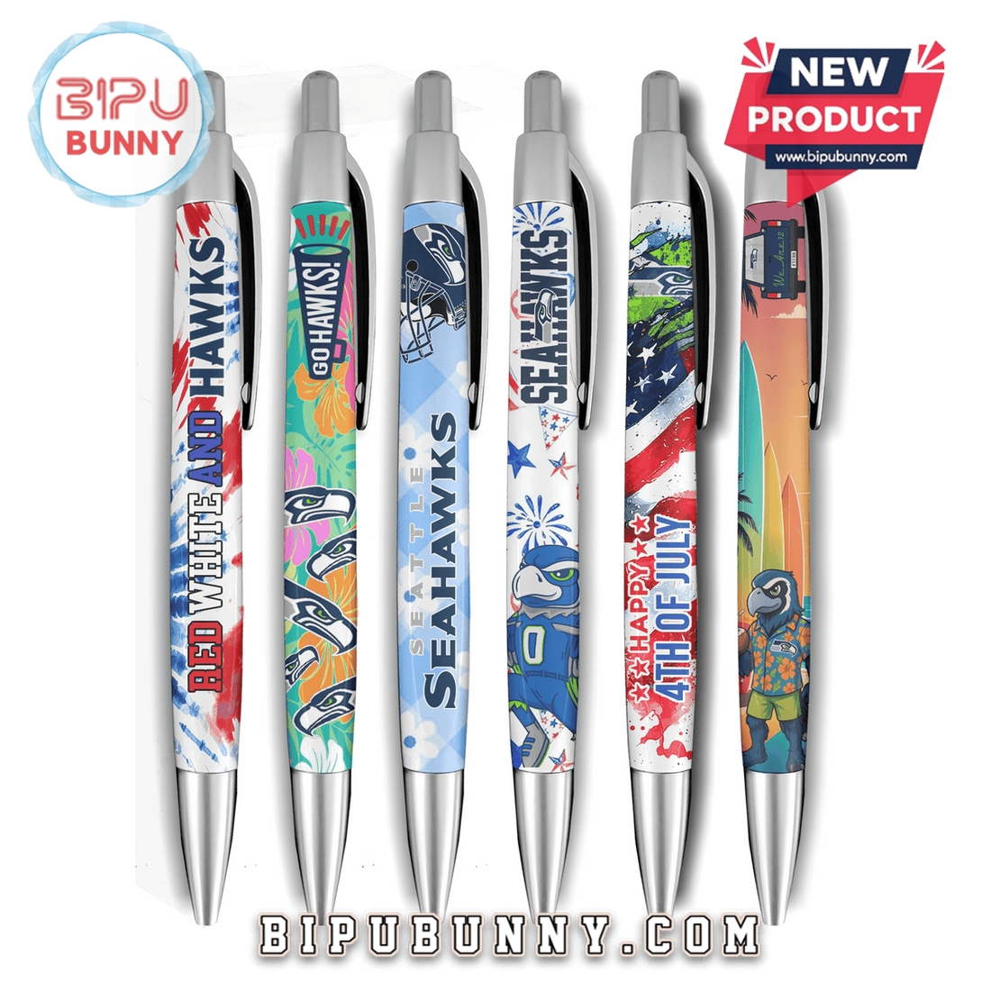 Seattle Seahawks Football Premium Gel Pens Seattle Seahawks Football Premium Gel Pens