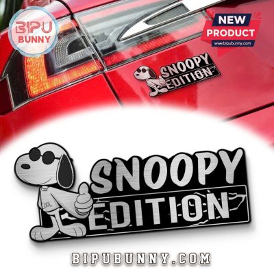 Snoopy Cool Edition Laser Engraved Car Badge