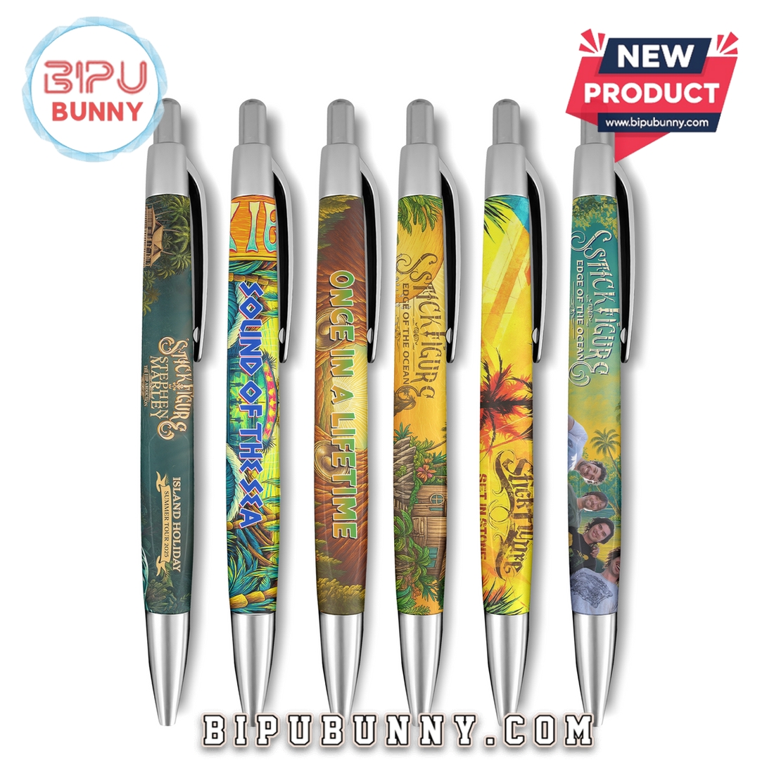 Stick Figure – Edge of the Ocean Premium Gel Pens Stick Figure – Edge of the Ocean Premium Gel Pens