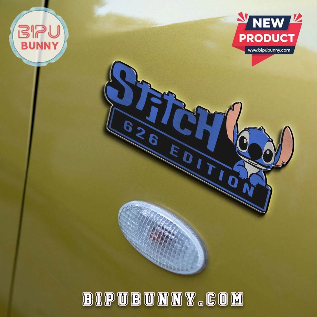 Stitch Experiment 626 Edition Laser Engraved Car Badge Stitch Experiment 626 Edition Laser Engraved Car Badge