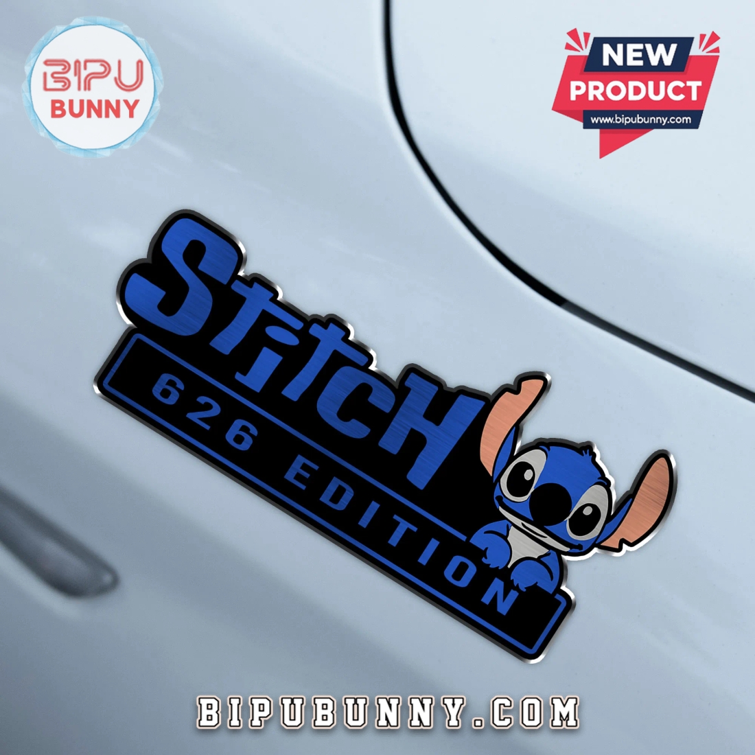 Stitch Experiment 626 Edition Laser Engraved Car Badge Stitch Experiment 626 Edition Laser Engraved Car Badge