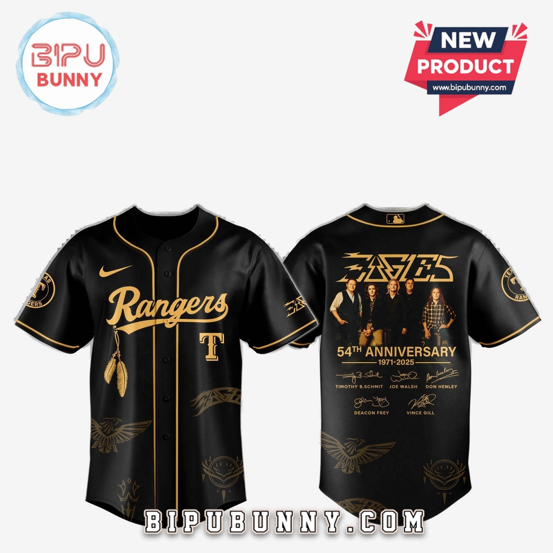Texas Rangers MLB x Eagles Band Music 2025 Baseball Jersey Texas Rangers MLB x Eagles Band Music 2025 Baseball Jersey