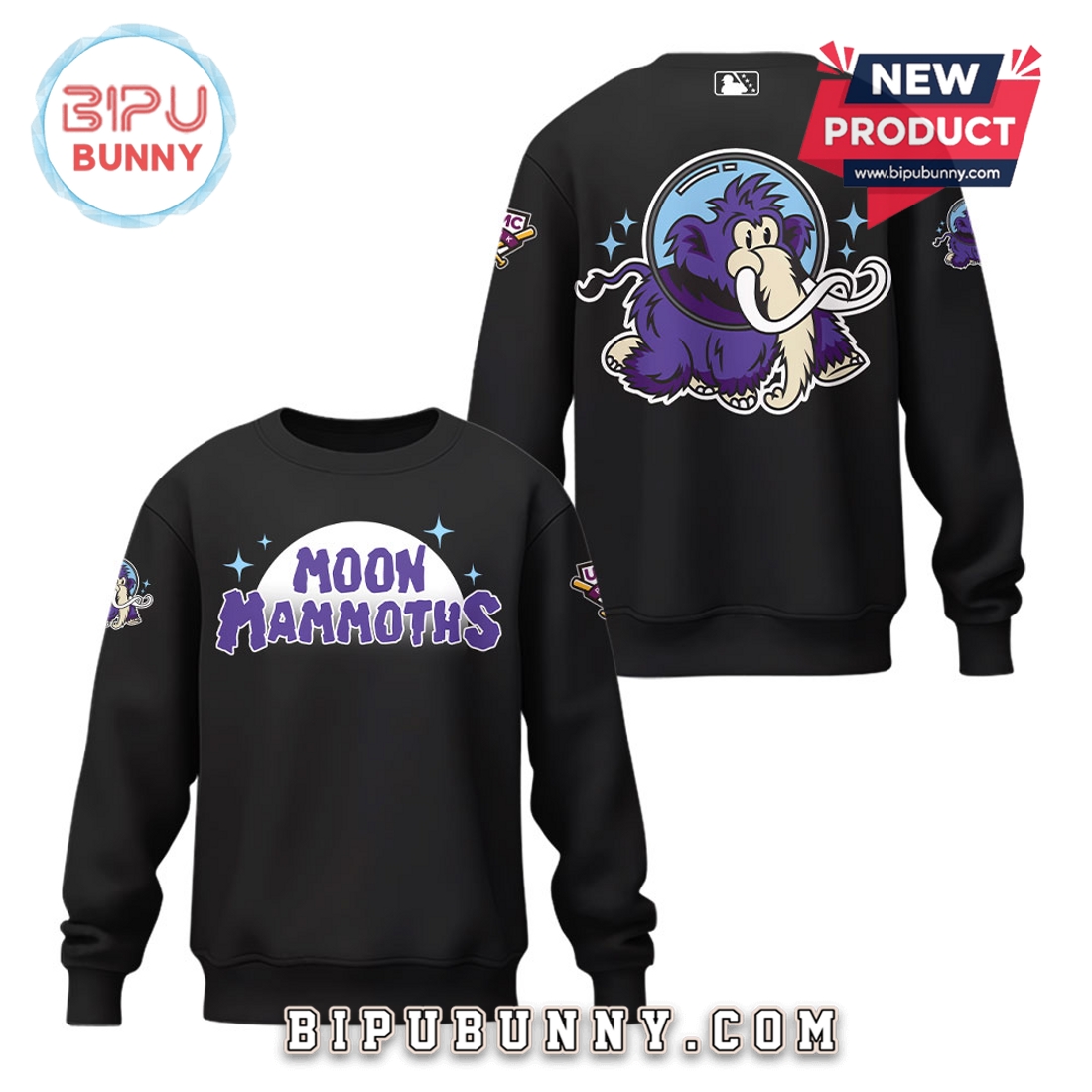 The Erie Moon Mammoths Black Limited Edition Hoodie The Erie Moon Mammoths Black Limited Edition Hoodie