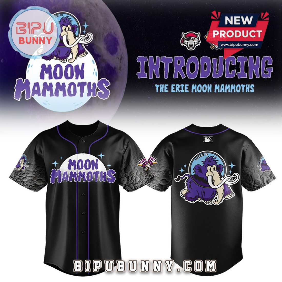 The Erie Moon Mammoths Black Limited Edition Jersey The Erie Moon Mammoths Black Limited Edition Jersey