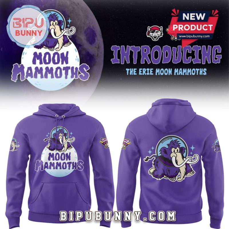 The Erie Moon Mammoths Purple Limited Edition Hoodie - Bipubunny Store
