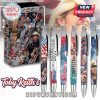 Toby Keith premium gel pens with patriotic and musical designs in themed packaging.
