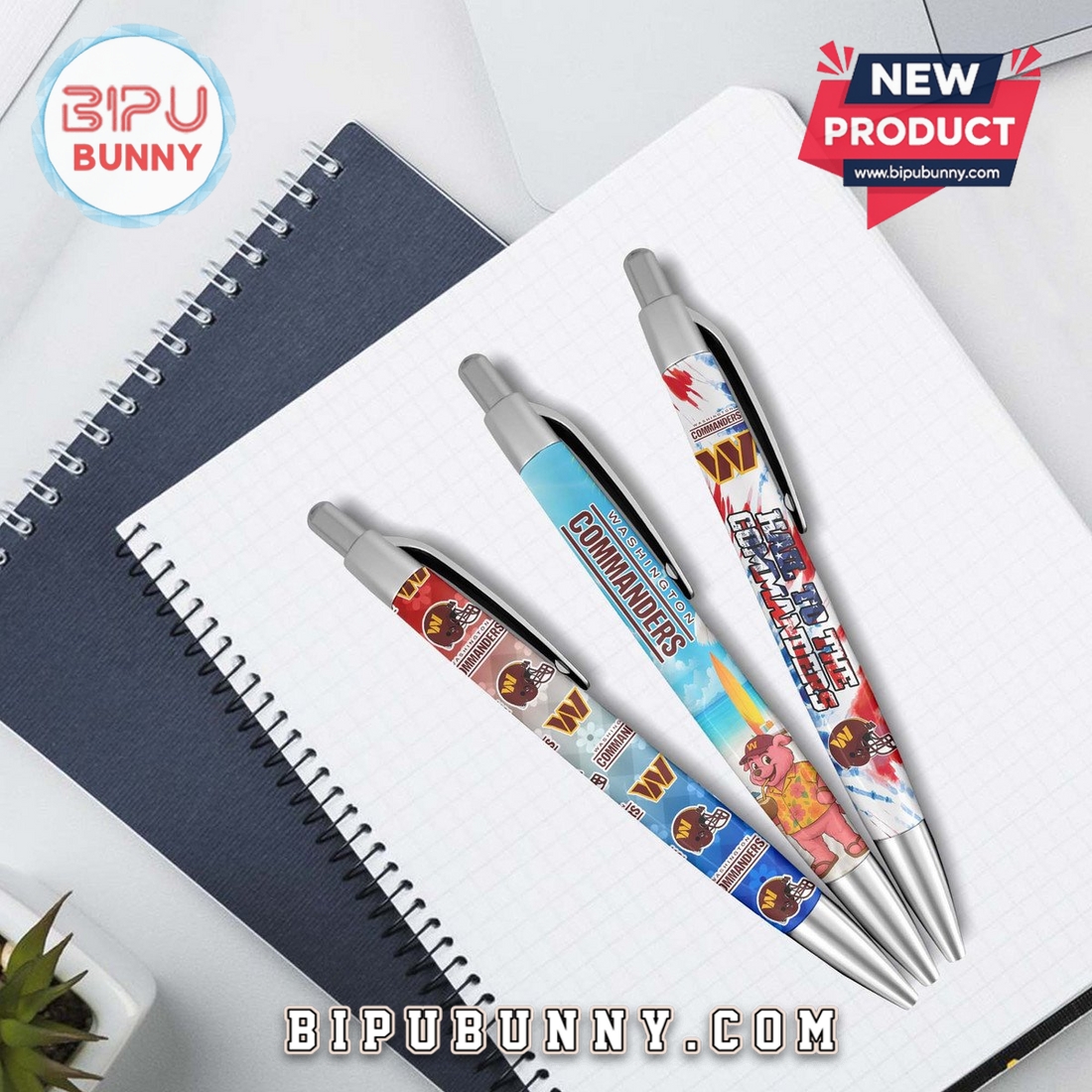 Washington Commanders Premium Gel Pens Washington Commanders Premium Gel Pens