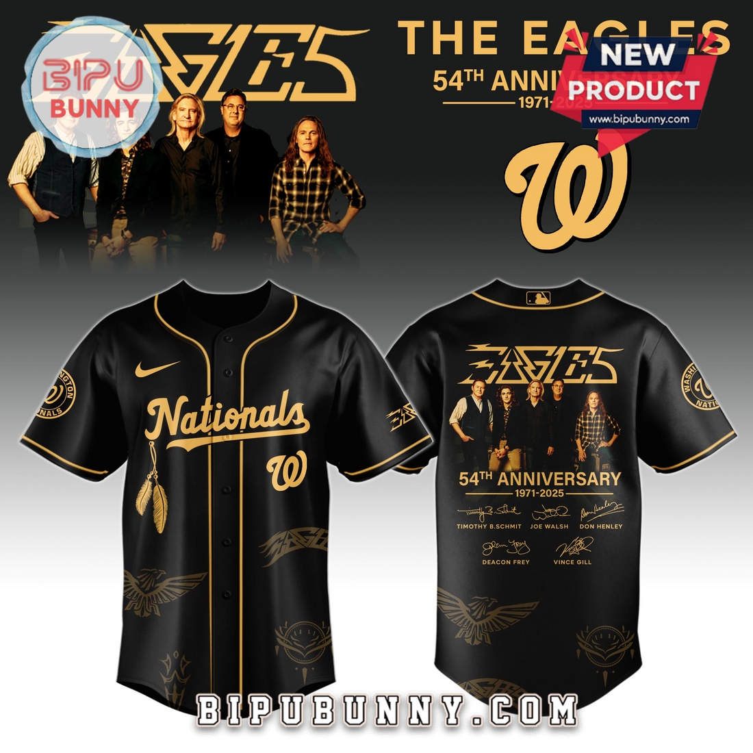 Washington Nationals MLB x Eagles Band Music 2025 Baseball Jersey Washington Nationals MLB x Eagles Band Music 2025 Baseball Jersey