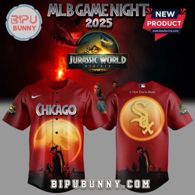 White Sox Baseball Jurassic World Rebirth Baseball Jersey