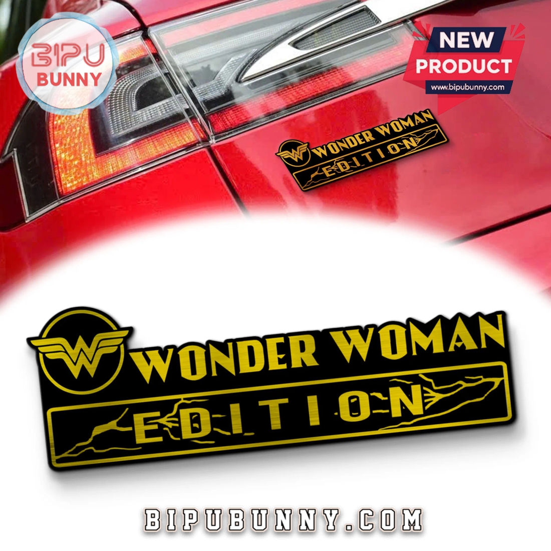Wonder Woman Edition Laser Engraved Car Badge Wonder Woman Edition Laser Engraved Car Badge