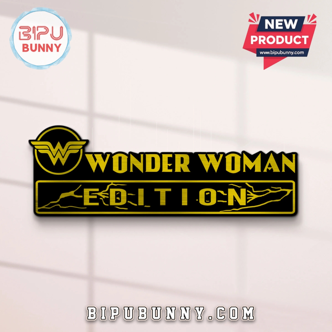 Wonder Woman Edition Laser Engraved Car Badge Wonder Woman Edition Laser Engraved Car Badge