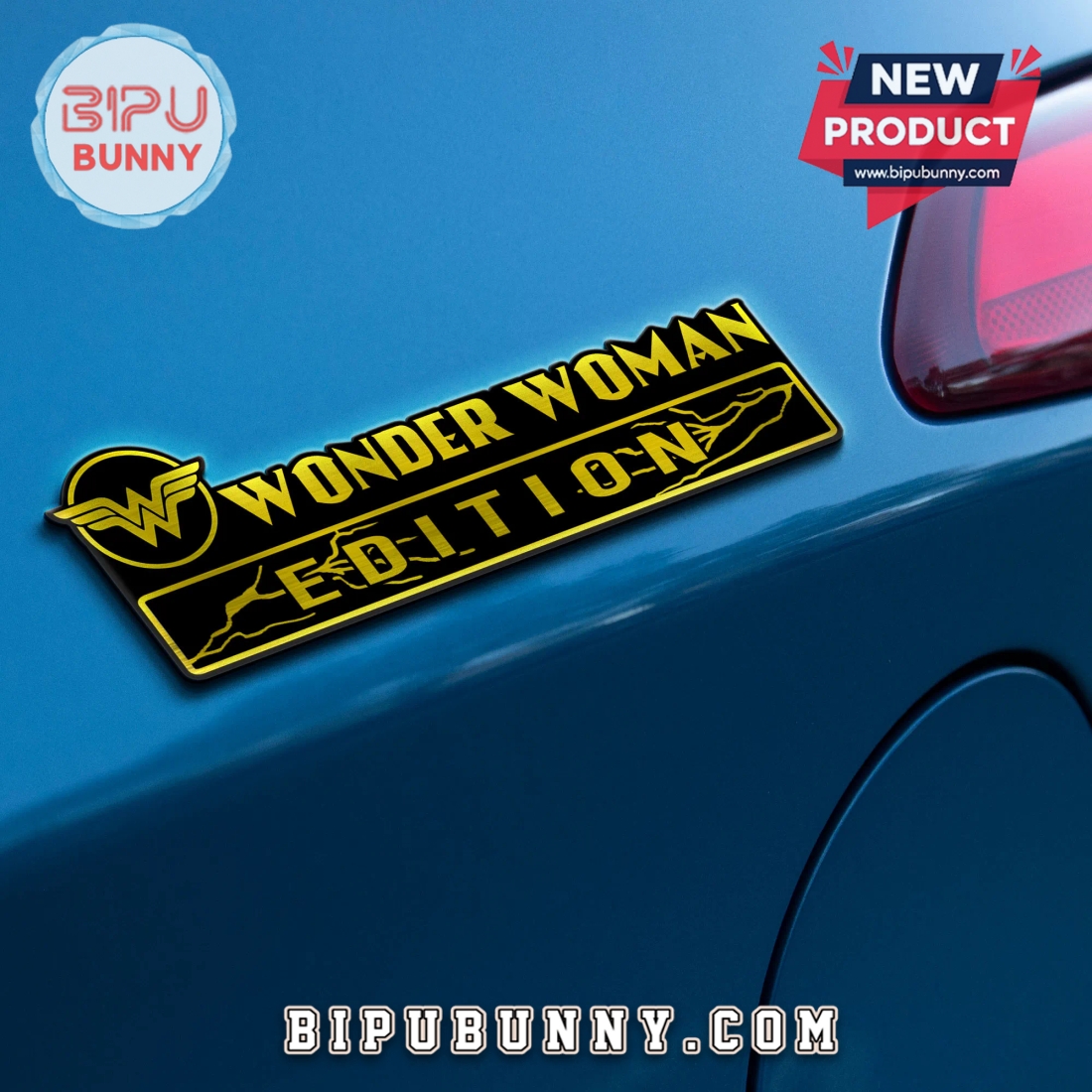 Wonder Woman Edition Laser Engraved Car Badge Wonder Woman Edition Laser Engraved Car Badge