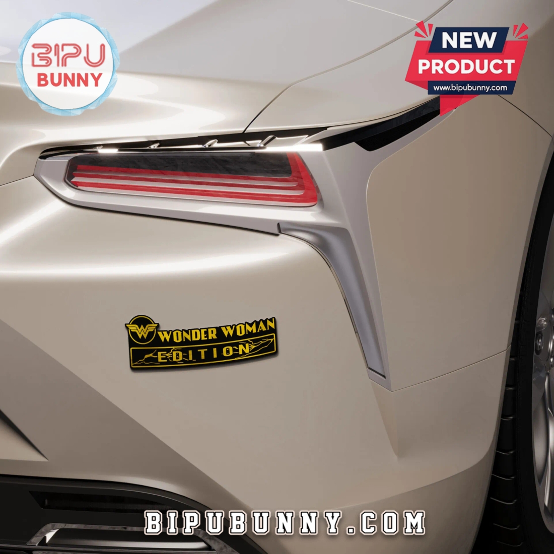 Wonder Woman Edition Laser Engraved Car Badge Wonder Woman Edition Laser Engraved Car Badge