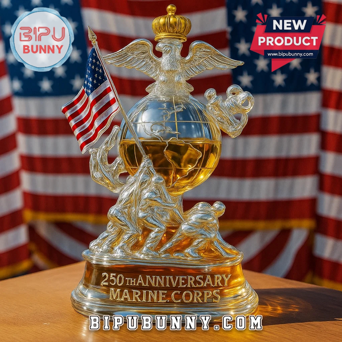 250th Anniversary Marine Corps Whiskey Bottle 250th Anniversary Marine Corps Whiskey Bottle
