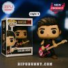 Funko Pop Calum Hood figure holding pink bass guitar with box packaging.