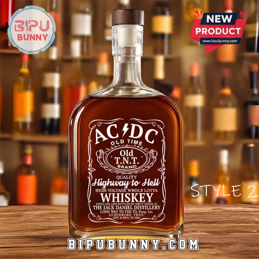 ACDC 25oz Whiskey Bottle ACDC 25oz Whiskey Bottle