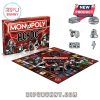 AC/DC Monopoly game board with custom tokens like a guitar and bell.
