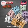 An angled view of the AC DC Monopoly board game!