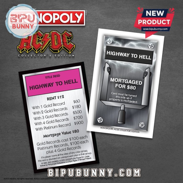 AC/DC Monopoly Board Game - Bipubunny Store