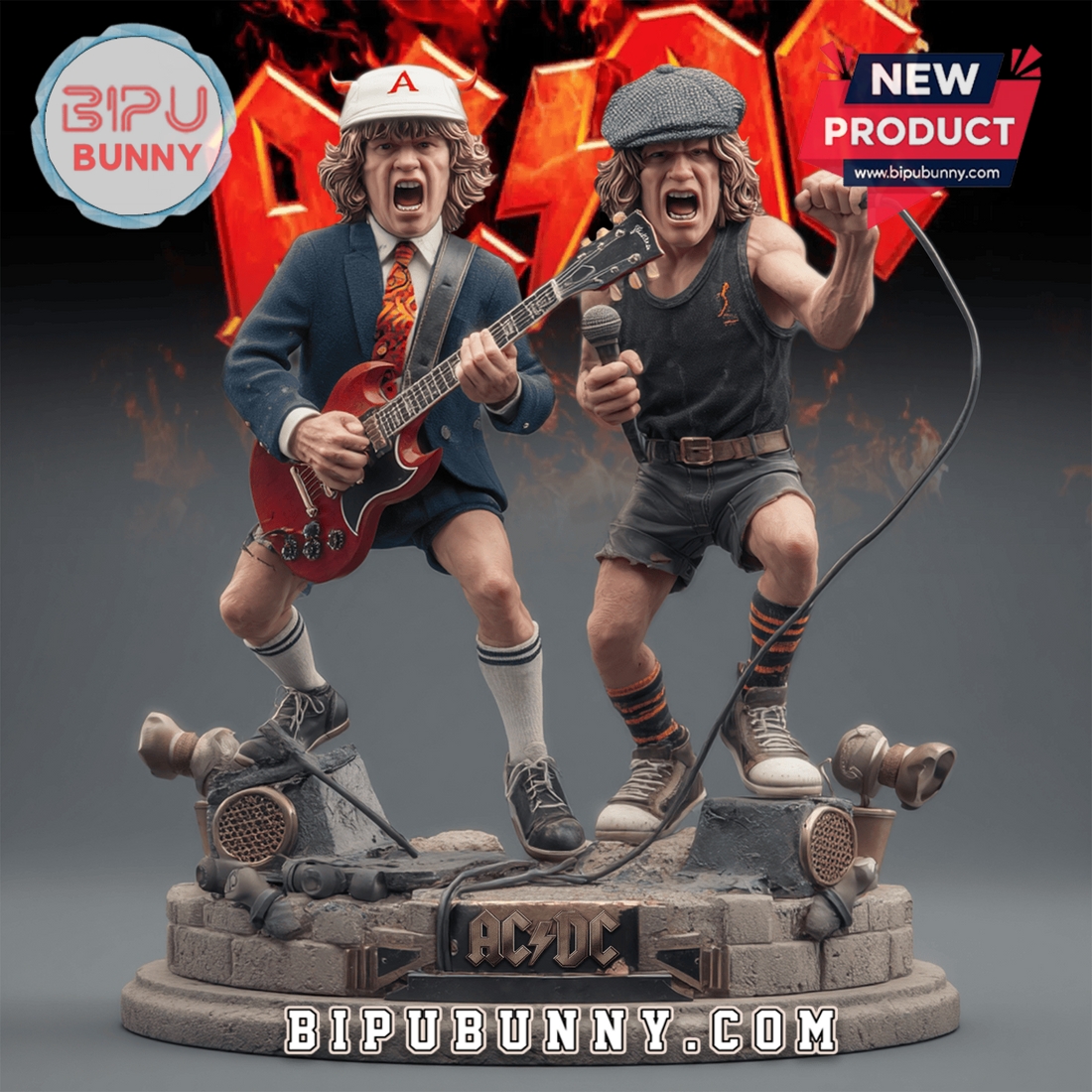 ACDC Acrylic Block Display Gift For Fan ACDC Acrylic Block Display Gift For Fan