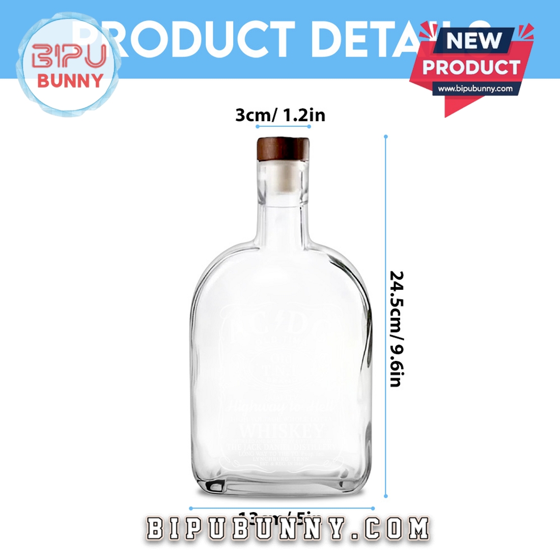 ACDC Rock Band 25oz Whiskey Bottle ACDC Rock Band 25oz Whiskey Bottle