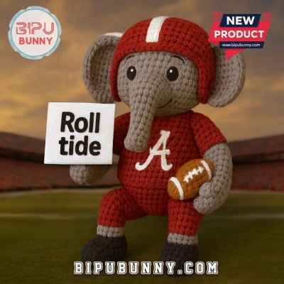 Alabama Crimson Tide Emotional Support Crochet Doll