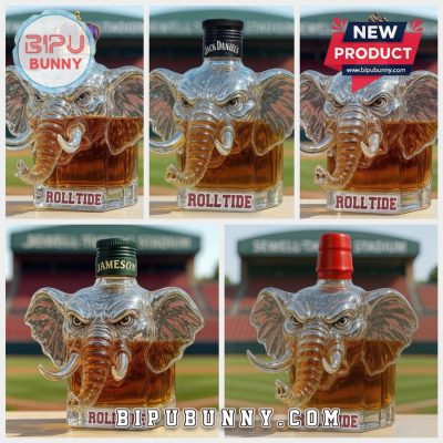 Alabama Crimson Tide Whiskey Bottle