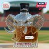 Elephant-shaped Roll Tide whiskey bottle with Jack Daniel’s cap style 2.