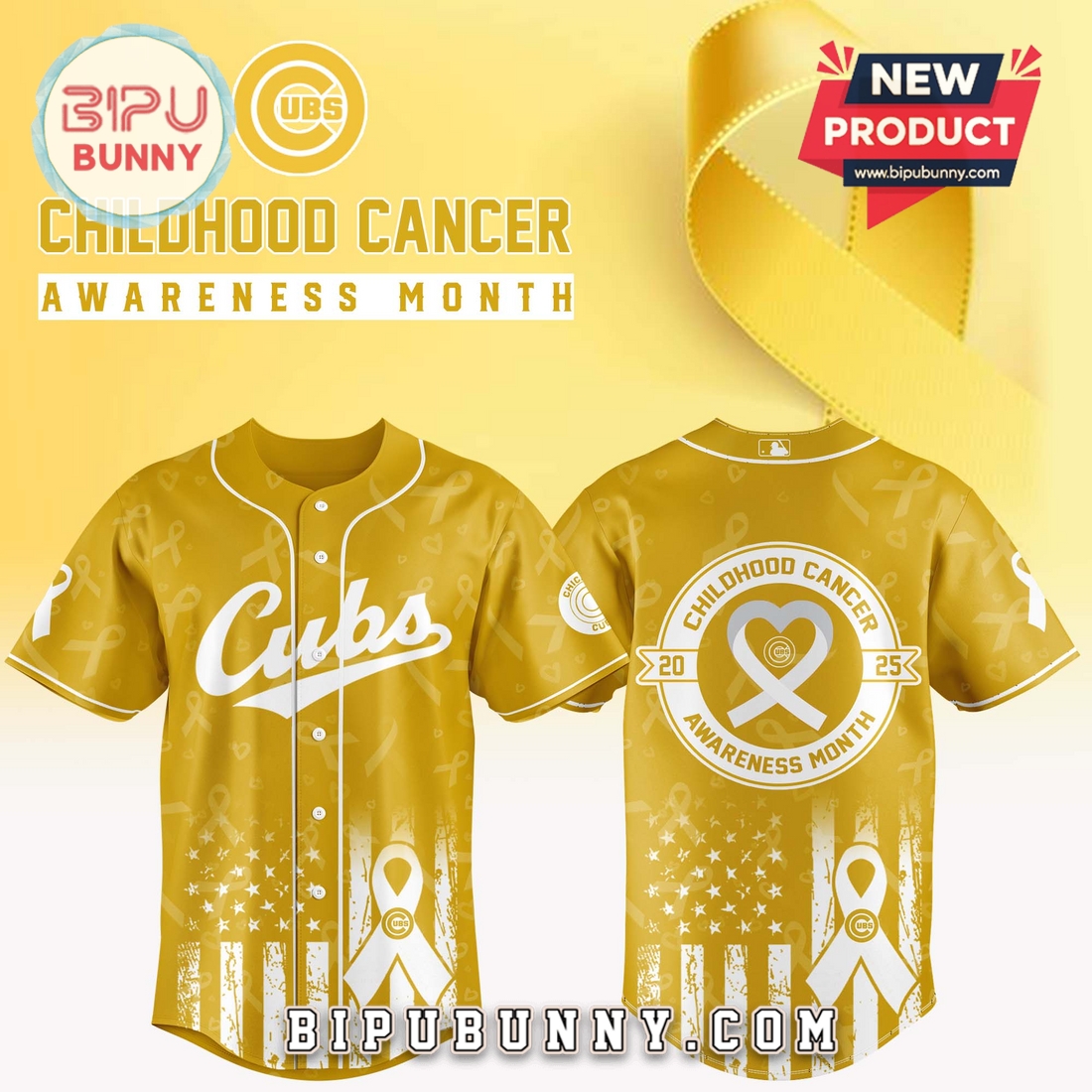 All Team MLB Childhood Cancer Awareness Month Baseball Jersey All Team MLB Childhood Cancer Awareness Month Baseball Jersey