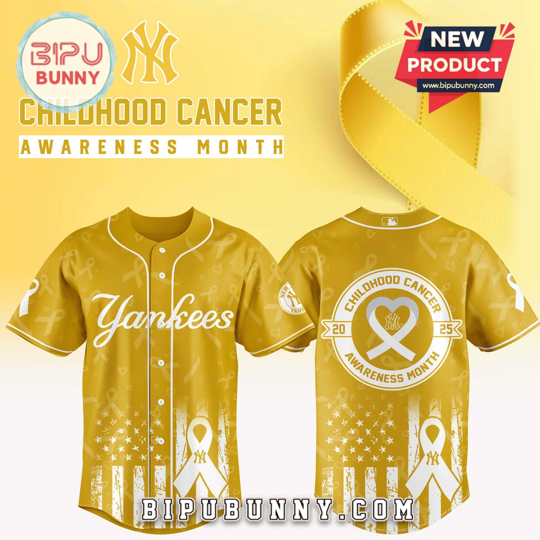 All Team MLB Childhood Cancer Awareness Month Baseball Jersey All Team MLB Childhood Cancer Awareness Month Baseball Jersey