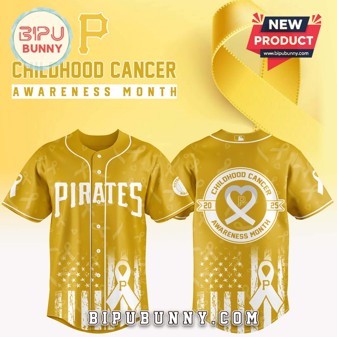 All Team MLB Childhood Cancer Awareness Month Baseball Jersey All Team MLB Childhood Cancer Awareness Month Baseball Jersey