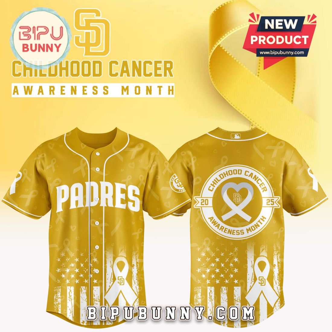 All Team MLB Childhood Cancer Awareness Month Baseball Jersey All Team MLB Childhood Cancer Awareness Month Baseball Jersey
