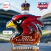 Crowned eagle-shaped anniversary liquor bottle style 1.