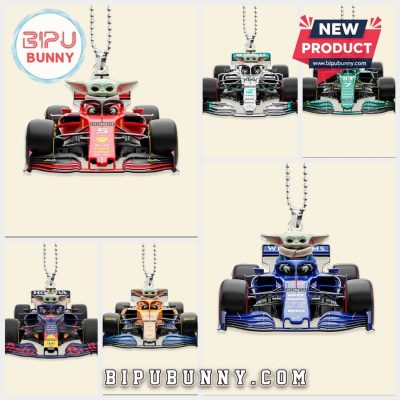 Baby Green Alien Driver Car Ornament, Gifts For Racing Fans Baby Green Alien Driver Car Ornament, Gifts For Racing Fans