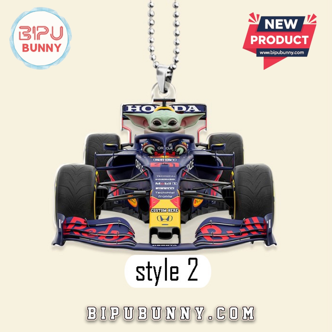 Baby Green Alien Driver Car Ornament, Gifts For Racing Fans Baby Green Alien Driver Car Ornament, Gifts For Racing Fans