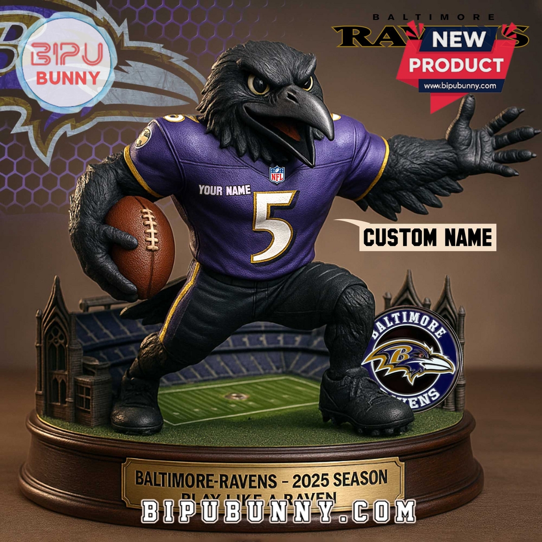 Baltimore Ravens Acrylic Standee Figures Baltimore Ravens Acrylic Standee Figures