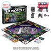 Monopoly Beetlejuice Edition board, cards, and collectible tokens on display.