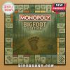 Monopoly Bigfoot Edition game board with Bigfoot themed spaces!