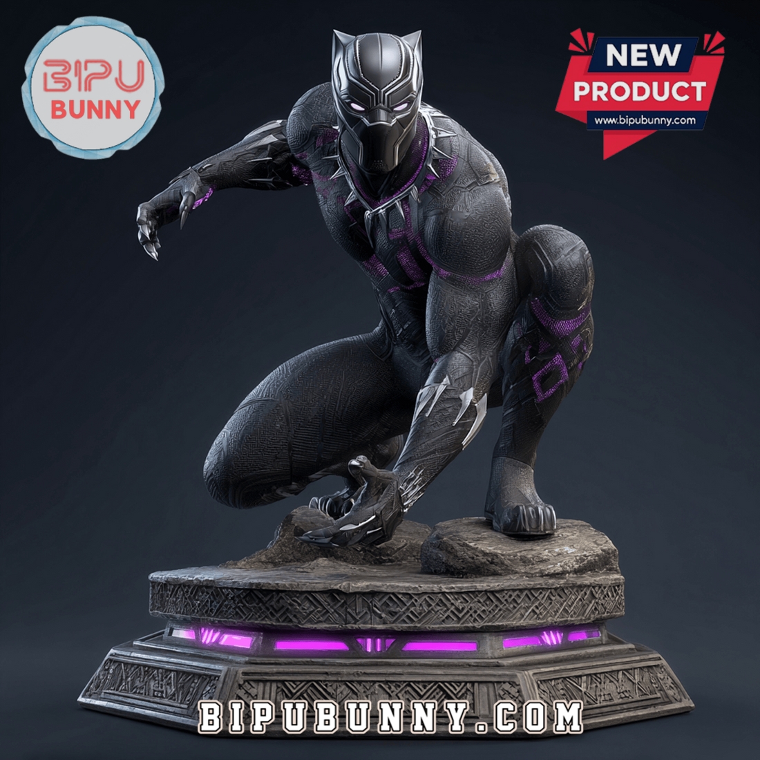 Black Panther Acrylic Block Display For Fan Black Panther Acrylic Block Display For Fan