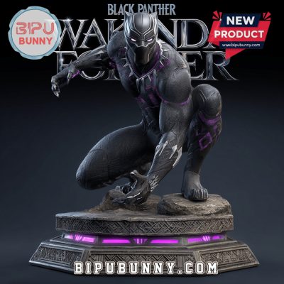Black Panther Acrylic Block Display For Fan