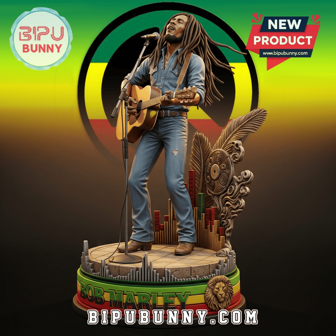 Bob Marley Acrylic Block Display Bob Marley Acrylic Block Display