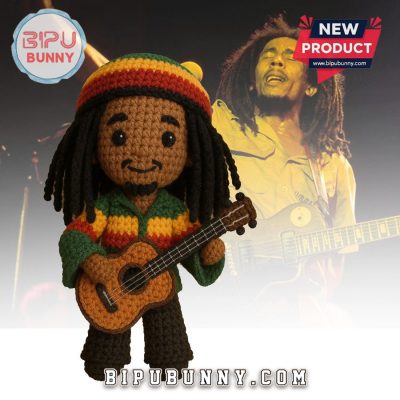 Bob Marley Emotional Support Crochet Doll Bob Marley Emotional Support Crochet Doll
