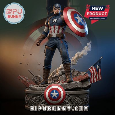 Captain America Acrylic Block Display