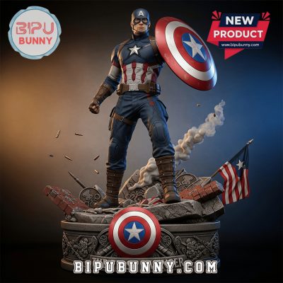 Captain America Acrylic Block Display