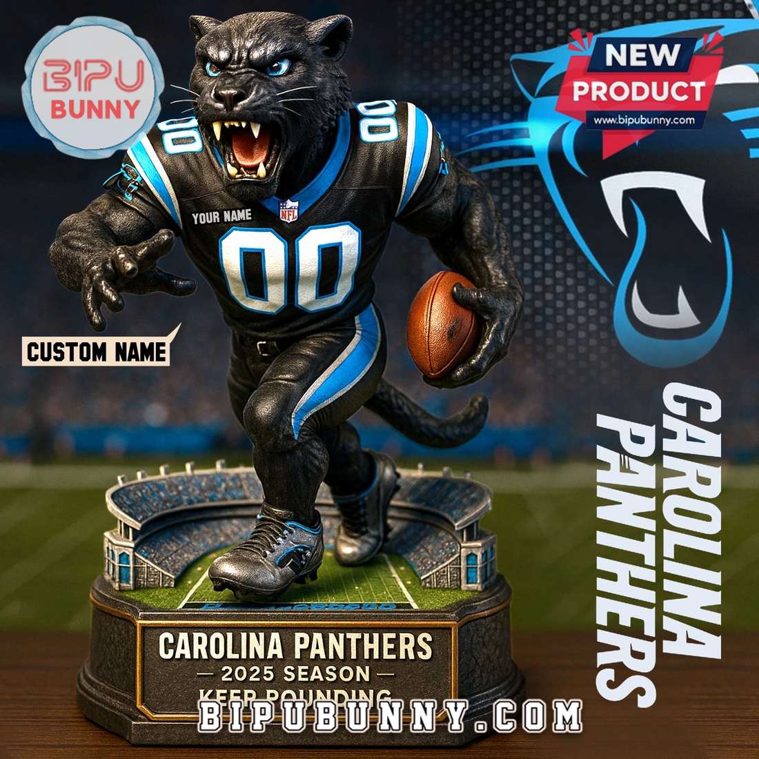 Carolina Panthers Acrylic Standee Figures Carolina Panthers Acrylic Standee Figures