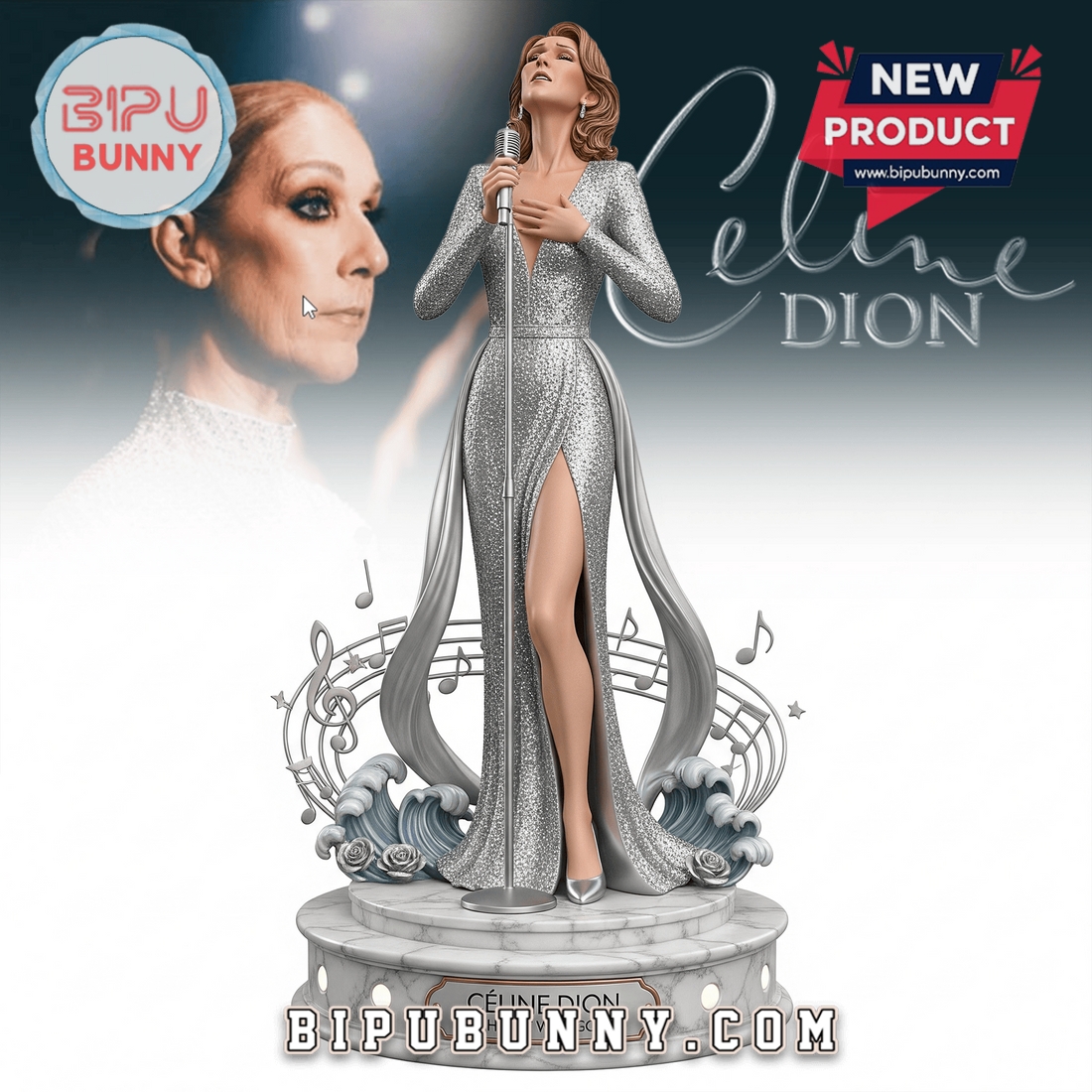 Céline Dion Acrylic Block Display Gift For Fan Céline Dion Acrylic Block Display Gift For Fan