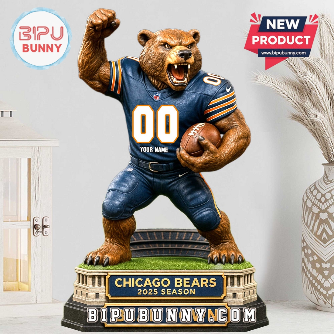 Chicago Bears Acrylic Standee Figures Chicago Bears Acrylic Standee Figures