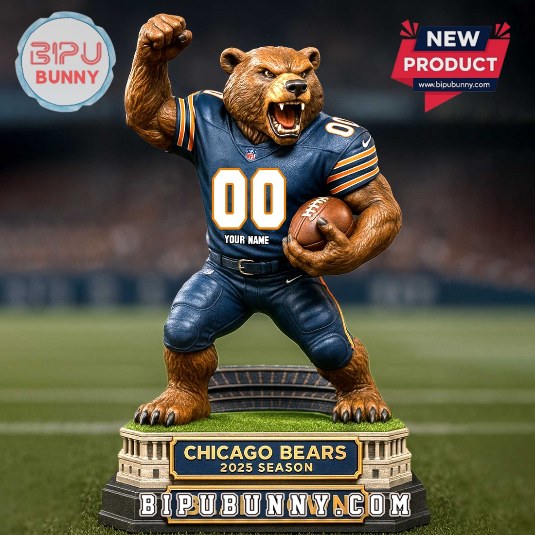 Chicago Bears Acrylic Standee Figures Chicago Bears Acrylic Standee Figures